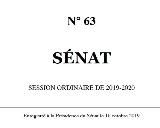 sénat n63 session ordinaire 2019 2020